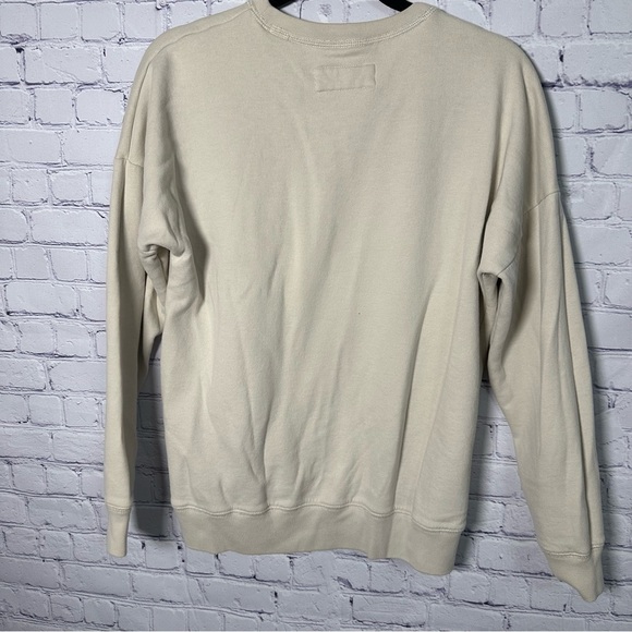 Abercrombie Kids Cream Graphic Crewneck Sweater - Picture 2 of 3